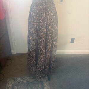 NWT Lucky Bran Maxi Floral Tiered Skirt